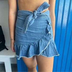 Paige Denim Jean Skirt